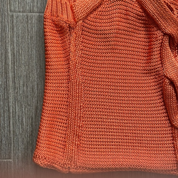 Escada Orange knitted tank top made in Italy (46) USA (10) EUC - Picture 4 of 12
